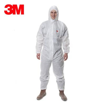  3M 4510白色帶帽連體防護(hù)服